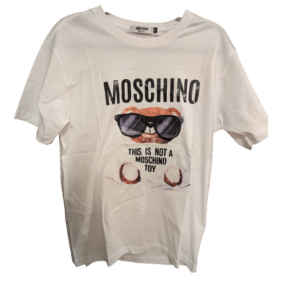 Moschino Tops - NEW MOSCHINO Couture White Teddy Beat T-Shirt MEDIUM Milano NWT 100% Cotton